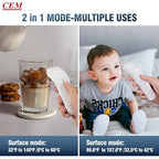 CEM DT-8807S FDA CE Digital Thermometer for Adults and Kids, No Touch Forehead Thermometer for Baby, 2 in 1 Body Surface Mode Infrared Temperature Gun with Fever Alarm and Instant Accuracy Readings