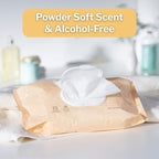 McKesson Baby Wipes, Baby Powder Scent (12 Packs, 864 Wipes) - Aloe & Vitamin E, 99% Water, Flip-Top Lid, Wipes for Sensitive Skin & Diaper Rash, 6.8 in x 7 in, 72 per pack