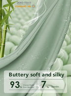 Meiz Pregnancy Pillow, U Shaped Pregnancy Pillows for Sleeping Cooling, 55 Inch Maternity Pillow for Pregnant Women, Body Pillows for Adults, Rayon Cover from Bamboo, Sage Green