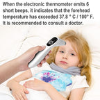 huangirl Touchless Thermometer, Digital Forehead Thermometer for Adults with Fever Alarm, Large LED Digits, 3-in-1 Non Contact Infrared Ear, Forehead & Touchless Thermometers