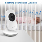 VTech VM819-2 Baby Monitor, 2.8” Screen, 2 Cameras, 1000ft Range, Night Vision, 2-Way Audio, Temperature Sensor, Lullabies, Secured Transmission No WiFi