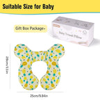 KAKIBLIN Baby Travel Pillow, Upgraded Baby Neck Pillows for Car Seat Toddler Head and Neck Support Pillow,Support Pillows for Car Seat, Pushchair,Travel (Pineapple)