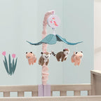 Lambs & Ivy Enchanted Safari Animal Musical Baby Crib Mobile Jungle Soother Toy