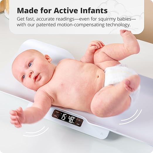Greater Goods Medical-Grade Baby Scale – Digital Infant & Toddler Scale, 66 lb Capacity, Wiggle-Proof Accuracy, Safe for Delicate Baby Skin