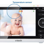 VTech [Upgraded] VM350-2 Baby Monitor, 5" Screen,2 Cameras,1000ft Range, Night Vision, 2-Way Audio, Lullabies, Secure Transmission No WiFi