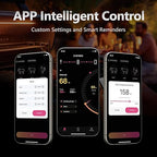 Wireless Meat Thermometer Digital 800FT Long Range Food Thermometer with Bluetooth Thinner Meat Probe for Remote Temp Monitoring of BBQ, Oven, Grill, Smoker, Air Fryer, iOS & Android App