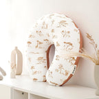 GRSSDER Nursing Pillow Cover Stretchy Minky Removable Nursing Covers for Breastfeeding Pillows, Ultra Soft Comfortable Slipcover for Boy and Girls, Stylish Elk Animals Pattern