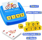 Educational Toys for 3 4 5 Year Old Boys Gift, Matching Letter Game Preschool ABC Learning Toys for Kids Ages 4-8 Years, Christmas Birthday Gifts for 3-6 Year Old Boys Toddler Toys Age 2-4