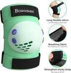 BOSONER Kids/Youth Knee Pad Elbow Pads for Roller Skates Cycling BMX Bike Skateboard Inline Rollerblading, Skating Skatings Scooter Riding Sports
