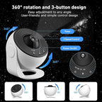 Galaxy Projector, 13 in 1 Planetarium Projector, Star Night Light Projector with Solar System Nebular Moon, Adjustable Focus Galaxy Light Projector for Kids Adults Bedroom Ceiling Room Décor