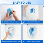 Toilet Seat Covers (60 pack), XL Flushable and Biodegradable Paper Cover Disposable for Adult and Kids’ Potty Training, Great for Airplane, Travel Seats, Public Restroom and Camping