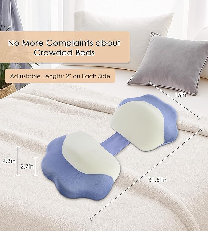 Pregnancy Pillows for Sleeping, Memory Foam Maternity Pillow Support for Back Belly HIPS, Adjustable Travel Wedge Pillow for Pregnant Women, Side Sleeping Pregnant Pillows with Velvet Cover