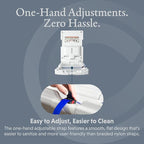 Foundations Classic Vertical Baby Diaper Changing Station, Wall Mount, Built in Liner Dispenser, One Handed Adjustable Safety Strap, Light Gray (100-EV)