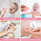 Baby Healthcare and Grooming Kit for Newborn Kids, 24PCS Upgraded Safety Baby Care Kit, Newborn Nursery Health Care Set, Baby Care Products