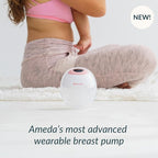 Ameda GLO Wearable Breast Pump | Wearable Breastfeeding Pump | Hands Free, Portable, Electric, Wireless, Hospital Grade | Breast Feeding Essentials | Baby Feeding Essentials