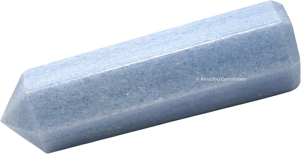 Amazing Gemstone Large Blue Calcite Celestite Crystal Towers ~ Natural Healing Crystal Point Obelisk for Reiki Healing and Crystal Grid (5.5 to 6 INCH)