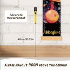Personalized Name Kids Growth Chart for Wall, Rocket Premium Canvas Removable Height Chart for Kids, Height Measurement for Wall, Height Chart for Kids & Babies, Kids Nursery Decor