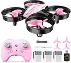 Holy Stone HS210 Mini Drone for Kids 8-12 and Beginners, RC Nano Quadcopter Indoor Drone with Circle Fly, Auto Hovering, 3D Flip, and Headless Mode, Great Gift Toy for Boys and Girls, Pink