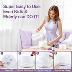 Diffusers for Essential Oils Large Room 500ML+6 Oil Set, Bluetooth Speaker+Remote+8 RGB Lights Essentail Oil Diffuser, Easy to Use & 23Db 100% Quiet Oil Diffuser Large Room, Diffusers for Home