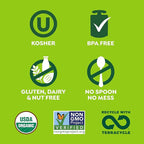 GoGo squeeZ Organic Applesauce and Fruit Puree, Variety Pack, Apple, Strawberry & Banana, 3.2 oz (Pack of 12), Unsweetened Organic Fruit Snacks for Kids, No Gluten, Nut & Dairy, BPA Free Pouches