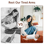 Baby Lounger for Newborn,Baby Nest for Newborn Soft Cotton Breathable for Playtime & Relaxation,Flat Babies Essentials Gifts Newborn Lounger for Boys & Girls 0-12 Months(Coffee)