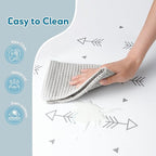 Baby Foam Play Mat-72”x 48” Baby Playmat,6-Piece Interlocking Foam Floor Tiles,Puzzle Mat for Infants and Toddlers,Waterproof,Non Toxic Play Mat for Tummy Time Mat(Arrow)