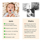 oogiebear: Baby Nose Cleaner & Ear Wax Removal Tool - Safe Booger & Earwax Removal for Newborns, Infants, Toddlers - Dual-Ended - Essential Baby Stuff, Diaper Bag Must-Have, Orange & Seafoam with case