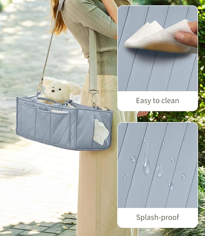 Baby Diaper Caddy with Adjustable Shoulder Strap – Multi-Functional Organizer Diaper Bag Gift for Newborn Essentials, Baby Registry must-have, Wipes & Changing Needs with Straps for Stroller