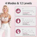 Wearable Breast Feeding Pump Portable, Electric Breast Pump Hands Free with 4 Modes &12 Levels,Strong Suction, LED Display, 24mm Sealed Flange,2 Pack