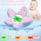 Baby Bath Thermometer, Digital Water Temperature Thermometers with 3 Color Backlit and Temperature Warning, Safety Bath Tube Thermometer Floating Toy for Infant, Toddler