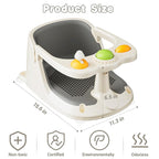 Baby Bath Seat for Babies 6 Months & Up - Bath Seats for Babies Sitting up, Non-Slip Toddler & Infant Bath Seat Comfortable Baby Bath Chair