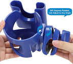 Accmor Universal Cup Holder, Stroller Cup Holder with Phone Holder, 360° Rotatable Large Caliber Designed Bottle Holder for Stroller, Bike, Wheelchair, Walker, Scooter