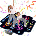 Dance Mat, Kids Electronic Dance Pad with Wireless Bluetooth 5 Speeds 9 Levels, Music Toys Birthday & Xmas Gifts for Girls Boys 3 4 5 6 7 8 9 10+ Year Old
