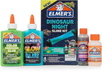 Elmer’s Glue Slime Kit Dinosaur Night Makes Color Changing and Glow in the Dark Slime Includes Liquid Glue and Activator 4 Count