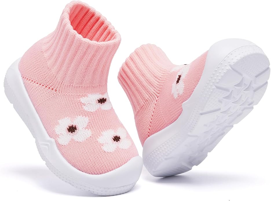 MORENDL Toddler Sock Shoes Baby Walking Shoes Infant Slippers Boys & Girls Non-Slip Sneakers