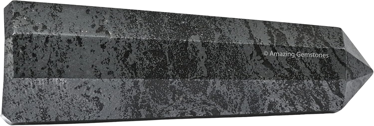 Amazing Gemstone Hematite Crystal Towers - Natural Healing Crystal Point Obelisk for Reiki Healing and Crystal Grid (2 Inch to 3 Inch)