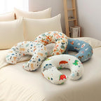 Nursing Pillow,Breastfeeding Pillows for Mom, Easy Clean Removable Cover, Breast Feeding Pillow with Breathable Filling, Tummy Time, Sitting Support (Dinosaur Printing)