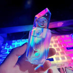 2023 New Multicolored Flash Toy Gravity Knife,Light Up Turnip Knife,Carrot Fidget Toys Adults, Funny 3D Printed Toys,Anxiety Stress Relief Toy,Perfect for Autism and Add (Multicolored Flash)