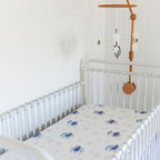 Sorrel + Fern Scandinavian Elephant Baby Crib Mobile - Grey, Portable, Hanging Mobile for Newborns, Parents, Gift-givers