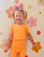 moimoln Pajamas Set 6M-5Y Solid Ribbed Unisex Baby & Toddler, Soft Viscose, Snug-Fit, Everyday Sleepwear