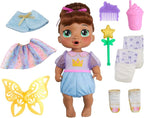 Baby Alive Fairy Fashions Sophia Sparkle Doll with Clothes Accessories, Brown Hair, 11 Inches, Toys for 3 Year Old Girls and Boys & Up (Amazon Exclusive)