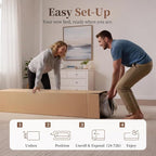 12 Inch Queen Mattress, Queen Size Memory Foam Mattress & Pocketed Coils, Medium Support for Pressure Relief & Motion Isolation, Fiberglass Free, Certified Safe Materials, Mattress in A Box