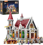 Medieval Castle Banquet Hall Lighting Building Bricks Set - Middle Ages City Town Modular Collection Display Kit with Minifigures 3232 Pcs for Adults & Teens