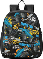 Monster Truck Toddler Backpack Waterproof Mini Backpack Boys/Girls Cute Small Kindergarten Pre School Bag