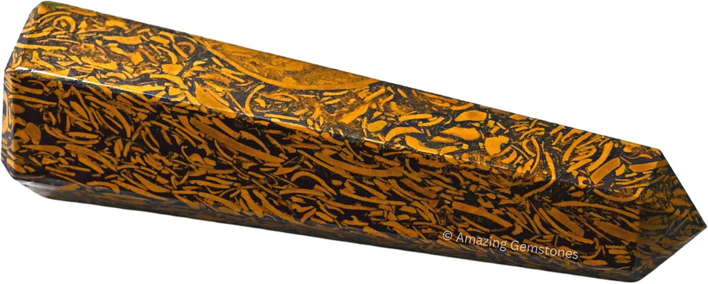 Amazing Gemstone Mariyam Jasper/Calligraphy Jasper Crystal Towers ~ Natural Healing Crystal Point Obelisk for Reiki Healing and Crystal Grid (3- Inch)