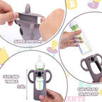 BUSOHA 3 Pack Koalas Silicone Sleeves for Dr. Brown's Glass Baby Bottles - Drop Protection Baby Bottle Sleeves Compatible with Dr Brown Newborn Glass Bottles with Silicone Handles,8 oz