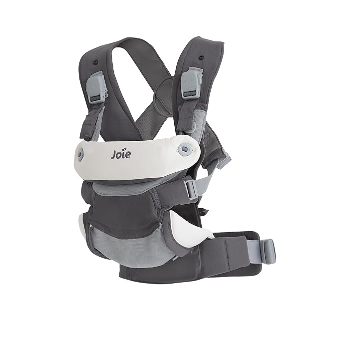 Joie Savvy lite 3-in-1 Baby Carrier – Lightweight, Ergonomic Baby Carrier with 3 Carry Positions, Padded Straps, and Lumbar Support (Cobblestone)