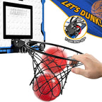 Indoor Basketball Hoop for Kids, Over The Door Mini Basketball Hoops, Mini Hoop with 4 Balls, Kids Basketball Hoop Sport Toys Gifts for 5 6 7 8 9 10 11 12+ Year Old Boys