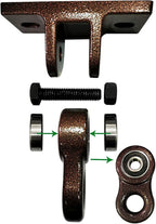 Heavy Duty Bronze Swing Hangers Screws Bolts Included Over 5000 lb Capacity Playground Porch Yoga Seat Trapeze Wooden Sets Indoor Outdoor (2 Pack)