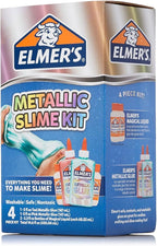 Elmer’s Metallic Slime Kit, Includes Glue and Magical Liquid Activator, 4 Piece Kit - Perfect for Parties, Gift, Kids Activity Time